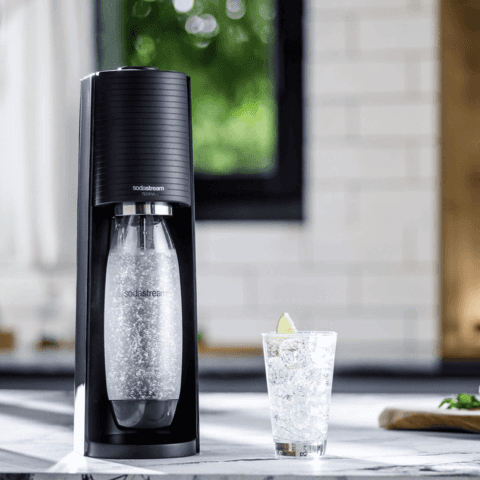 Goodbye, Mountains of Plastic Bottles. Turn Your Home Into an Endless Sparkling Water Factory With "SodaStream."