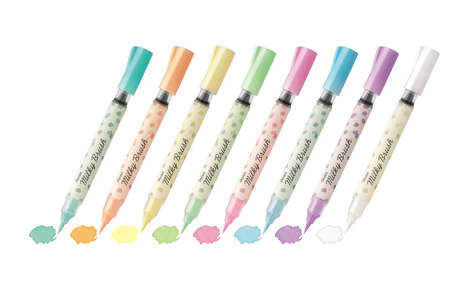 A Heisei-Era Legend Returns as a Brush Pen. Cast a Spell on Black Paper with Pentel's "Milky Brush."