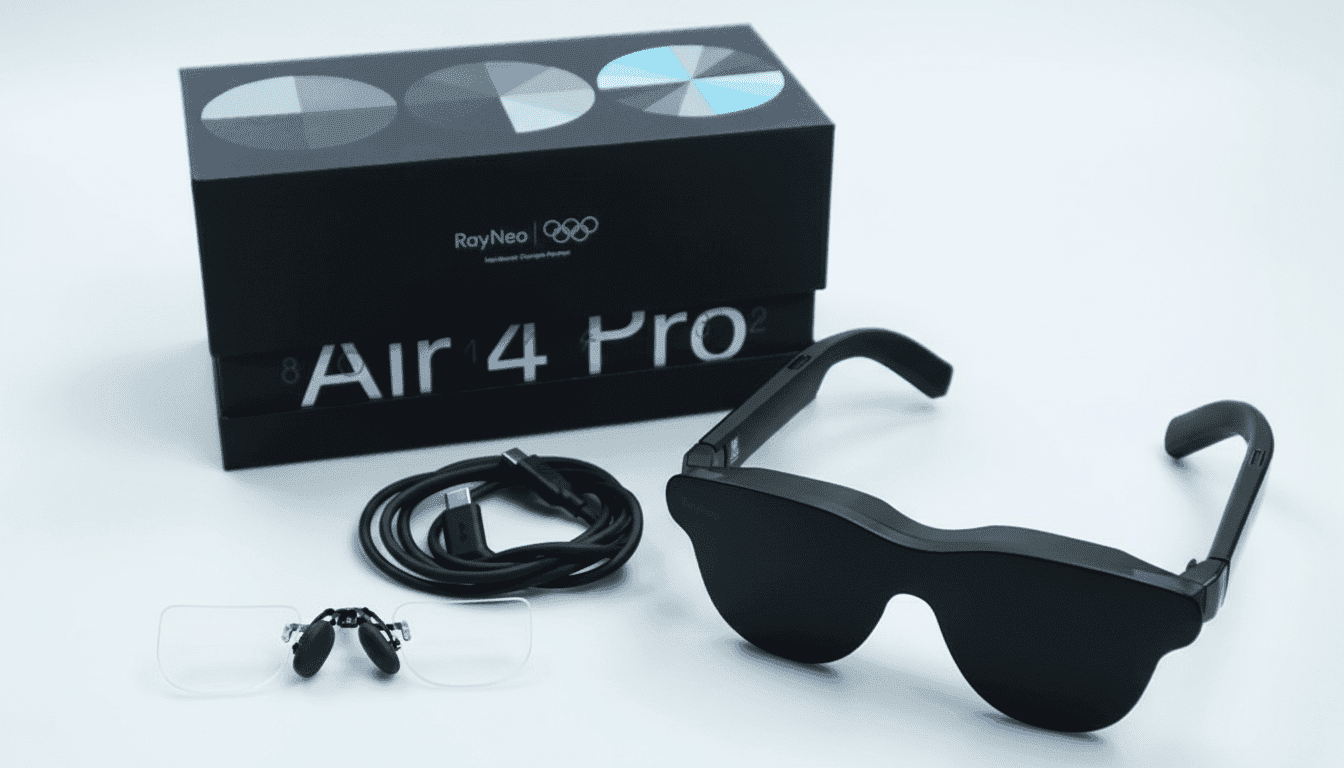 Ditch Your Monitor. The "RayNeo Air 4 Pro" Is a Pair of Sunglasses That Carries a 120-Inch Screen.