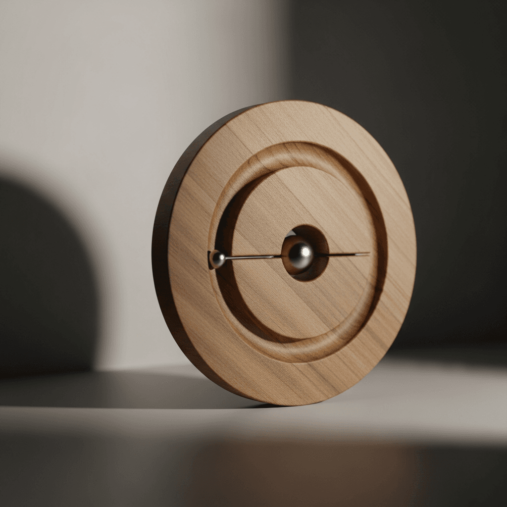 A Magnetic Ball Rolling Around a Circle: The Sculptural Object Tukkun
