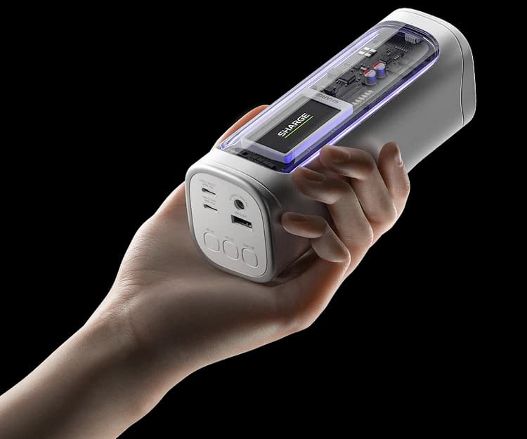 The Era of Showing Off Your Power. The "Sharge Shargeek 3000" Turns Your Campsite Into Cyberpunk.